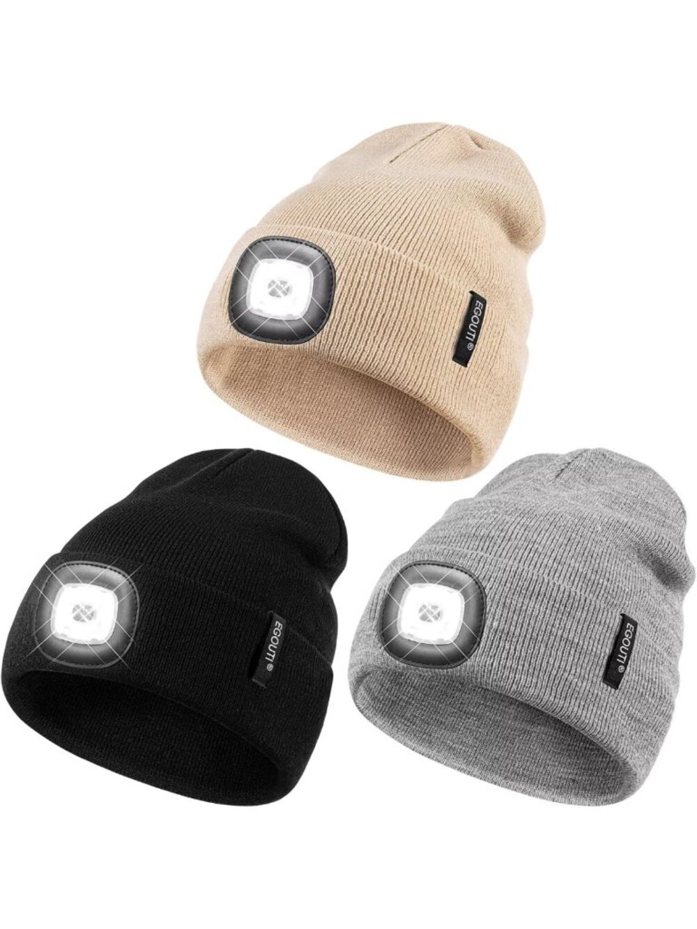 LED Beanie Hat with Light for Men & Women | Winter Headlamp Cap | Great Gift